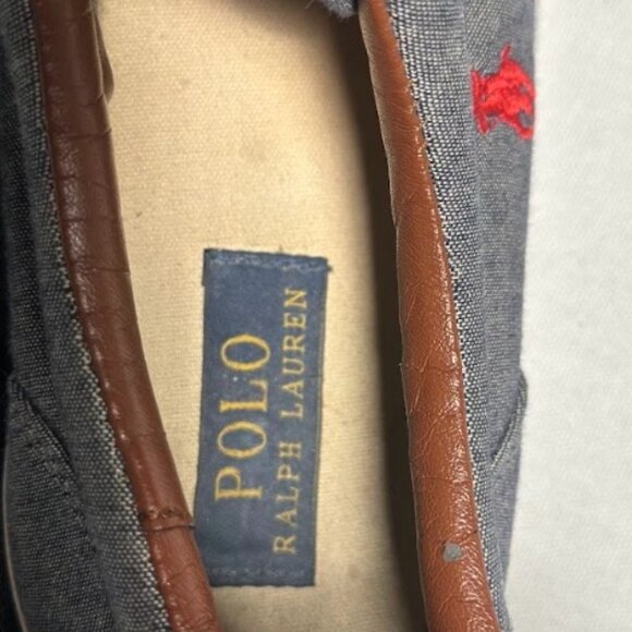 Polo Ralph Lauren Gray and Red Shoes - Size 11 - Picture 4 of 7